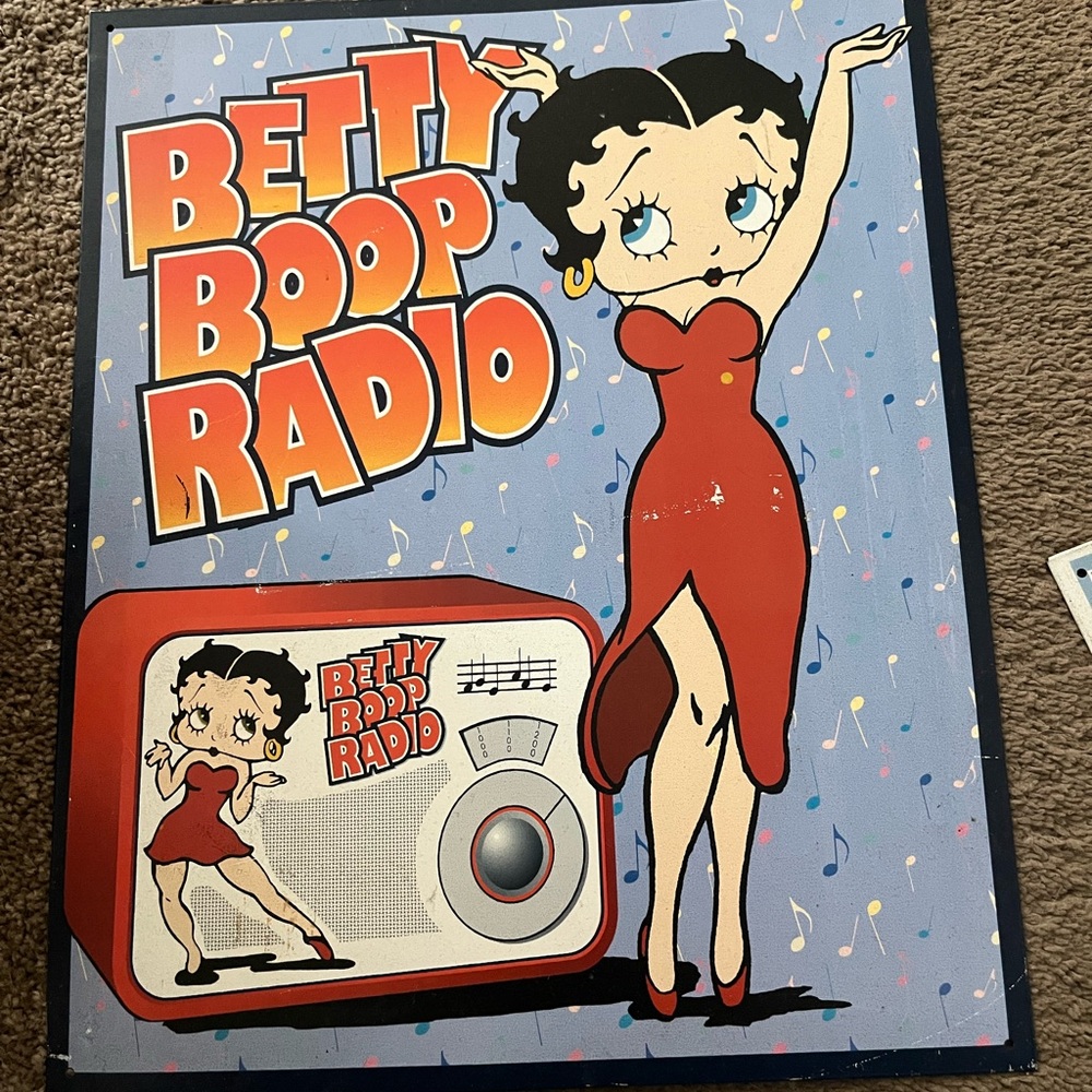 Betty Boop Radio Poster